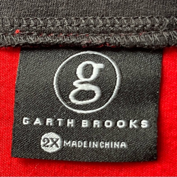 EUC GARTH BROOKS World Stadium Tour Concert Tee Shirt Jersey Style Size XXL 2X - Picture 6 of 7